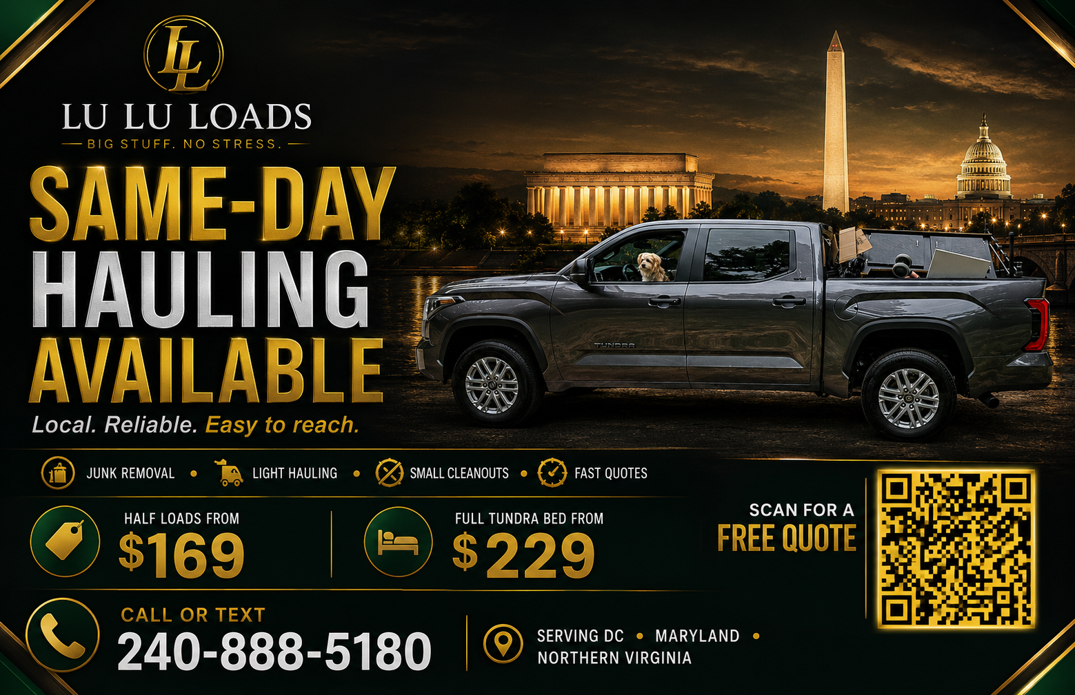 LuluLoads professional hauling